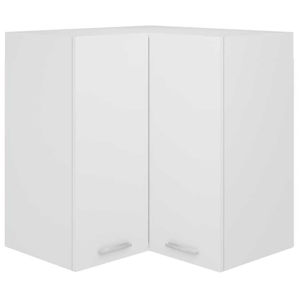 vidaXL Hanghoekkast Lyon 57x57x60 cm bewerkt hout wit