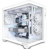 Computerbehuizing ATX Wit met 3 Niet-LED Ventilatoren | Back-Plug Moederbord Ondersteuning | Stof Filters | Eenvoudige Installatie