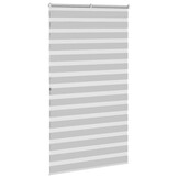vidaXL Zebra rolgordijn 125x200 cm stofbreedte 120,9 cm lichtgrijs