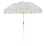 vidaXL Strandparasol 160 x 160 x 196 cm Polyester en staal Rond
