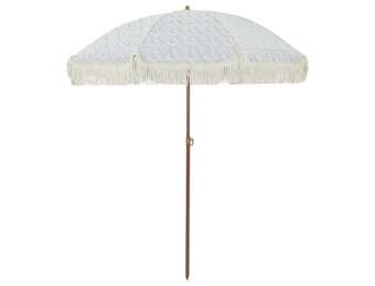 vidaXL Strandparasol 160 x 160 x 196 cm Polyester en staal Rond