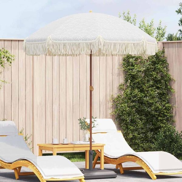 vidaXL Strandparasol 160 x 160 x 196 cm Polyester en staal Rond
