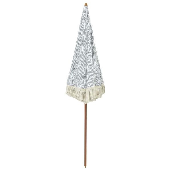 vidaXL Strandparasol 160 x 160 x 196 cm Polyester en staal Rond