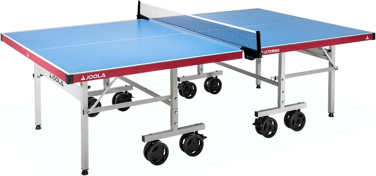 JOOLA Tafeltennistafel, professionele outdoor tafeltennistafel, weerbestendig, 6 mm aluminium kunststof composietoppervlak, inklapbaar onderstel, inclusief tafeltennisnet