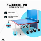 JOOLA Tafeltennistafel, professionele outdoor tafeltennistafel, weerbestendig, 6 mm aluminium kunststof composietoppervlak, inklapbaar onderstel, inclusief tafeltennisnet