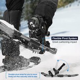 Odoland 4-in-1 Sneeuwschoen Set - Zwart - Maat M (63,5 cm)