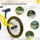 16 inch Loopfiets voor 4-8 Jarige Jongens en Meisjes - Lichtgewicht Koolstofstalen Frame, Verstelbare Stoel, Luchtbanden