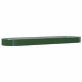 vidaXL Plantenbak 523x140x36 cm gegalvaniseerd staal groen