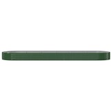 vidaXL Plantenbak 523x140x36 cm gegalvaniseerd staal groen