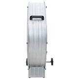 vidaXL Trommelventilator met wiel zilver 79 x 37 x 82 cm Aluminium