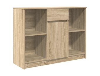 vidaXL Dressoir met lade 101x35x76 cm spaanplaat sonoma eikenkleurig