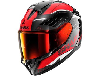 Integraalhelm Shark RIDILL 2 BERSEK Zwart/Rood KRA XS - 54% Korting