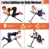 TechFit AB Becnch - Volwassenen Buiktrainer, Zwart, één Maat Buikspiertrainer, Opvouwbare Buikspieren Verticale 5 Minuten Shaper, Fitnessapparatuur Verticaal, Stevige Buikonderlegger, Ronde Taille Trainer, Power Plank Crunche