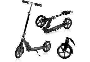 Opvouwbare Step Black Graphite | Verstelbaar | 100kg | 200mm Wielen | 58% Korting