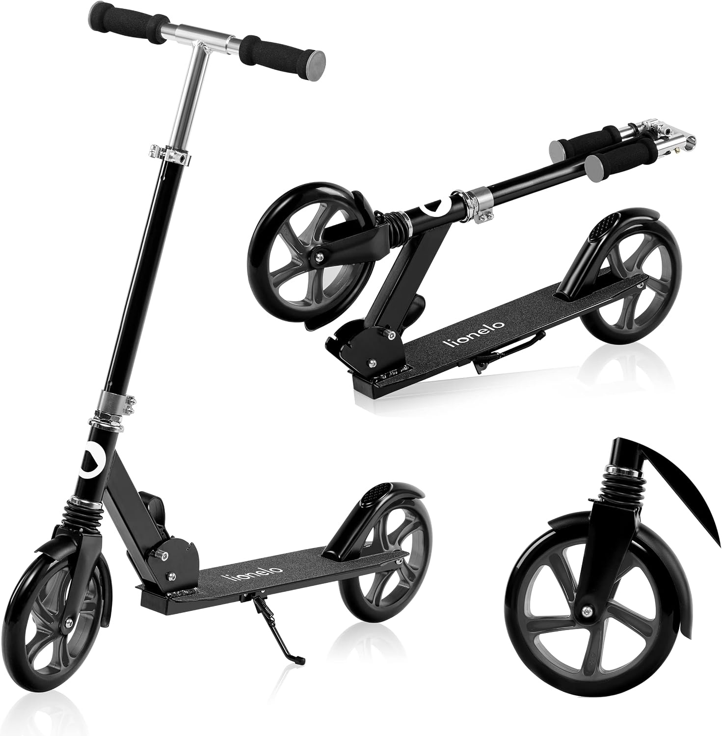 Lionelo Luca Opvouwbare Step - Verstelbaar - Tot 100 kg - Black Graphite