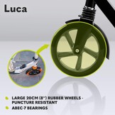 Lionelo Luca Opvouwbare Step - Verstelbaar - Tot 100 kg - Black Graphite