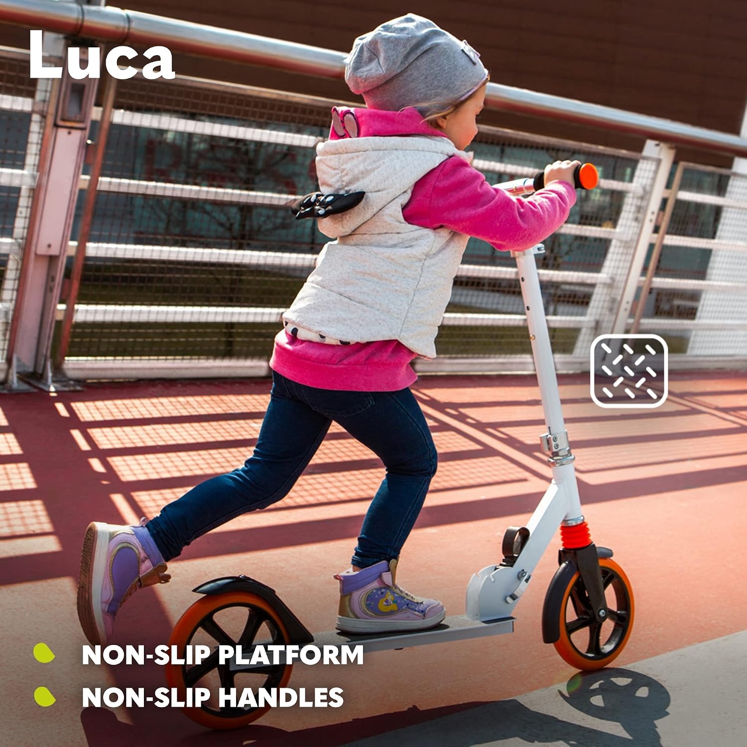 Lionelo Luca Opvouwbare Step - Verstelbaar - Tot 100 kg - Black Graphite