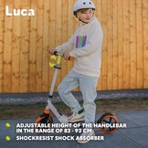 Lionelo Luca Opvouwbare Step - Verstelbaar - Tot 100 kg - Black Graphite