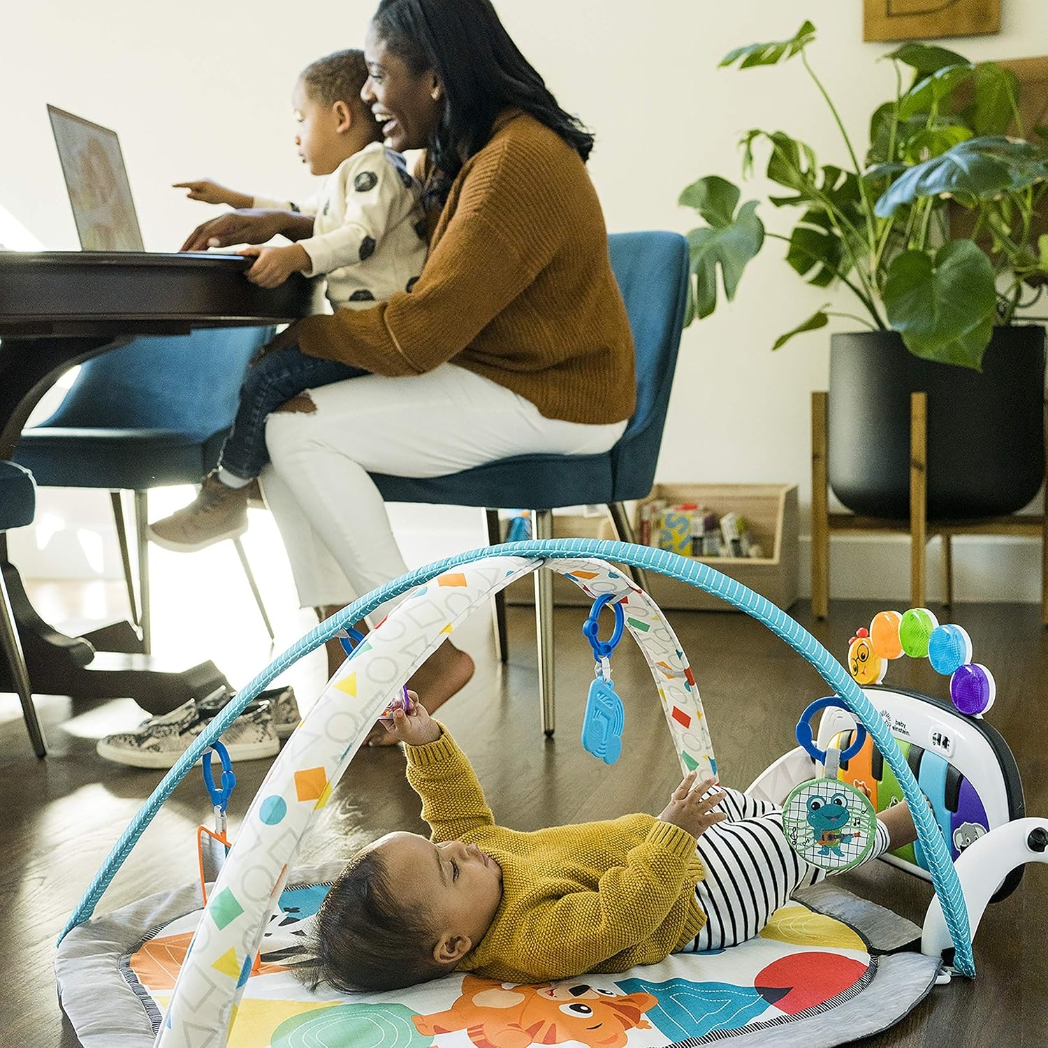 Baby Einstein, 4-in-1 Kickin' Tunes Muziek en Taal Discovery Speel Gym, Leeftijden Pasgeboren +