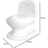 Nuby Dr. Talbot's - My Real Potty - Kinderpotje met doorspoelgeluid - Toilettrainer voor kinderen - Met echt geluid en inclusief batterijen - Toilet Wit - 18+ maanden