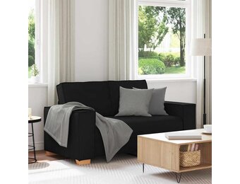 vidaXL 2-zitsbank Zwart 160x78x84 cm Stof - 35% Korting