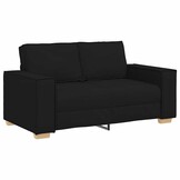 vidaXL 2-zitsbank Zwart 160x78x84 cm Stof - 35% Korting