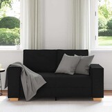vidaXL 2-zitsbank Zwart 160x78x84 cm Stof - 35% Korting