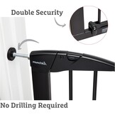 Munchkin Traphek, Maxi Secure Peuter & Babyhek, traphek, drukpassend, baby- of hondenhek, babyveiligheidshek voor trappen en deuropeningen, eenvoudig te installeren, zonder schroeven, kinderhek, 76-82