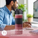 H.Koenig SMOO9 Portable Compact Mini Smoothie Blender 570ml BPA Free Powerful 300W, Smoothie Blender 2 Portable Bottles, 4 Stainless Steel Blenders, 2 Bottles with Travel Lids Included