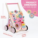 Giant Bean Houten Loopwagen Vlinder Vorm Baby Vanaf 1 Jaar