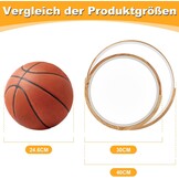 LED plafondlamp, witte plafondlamp 40cm, 36W lamp met hout voor slaapkamer, woonkamer, keuken, hal, eetkamer, 4000K