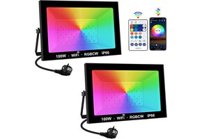 LED Buitenlamp RGB 100W met App-bediening & 34% Korting