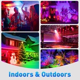 T-SUNUS Led-spot voor buiten, RGB, 100 W, wifi, met afstandsbediening, bluetooth-app, IP66 waterdicht, voor tuin, feest, Halloween, Kerstmis