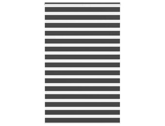 vidaXL Zebra rolgordijn 140x200 cm stofbreedte 135,9 cm zwart
