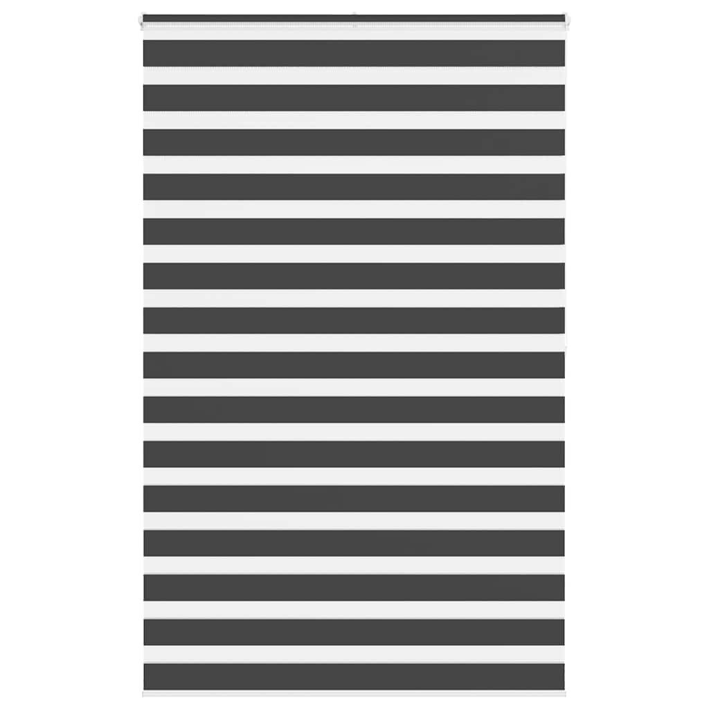 vidaXL Zebra rolgordijn 140x200 cm stofbreedte 135,9 cm zwart