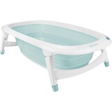 Badabulle Inklapbaar Baby Badje - Uiterst Compact - 35 L - Antislip Standaard - Afvoerdop & Temperatuurindicator - Handgreep voor Vervoer en Drogen