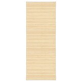 vidaXL Tapijt 80x200 cm bamboe natuurlijk