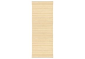 VidaXL Bamboe Tapijt 80x200 cm Natuurlijk - 45% Korting