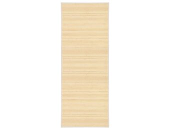 vidaXL Tapijt 80x200 cm bamboe natuurlijk