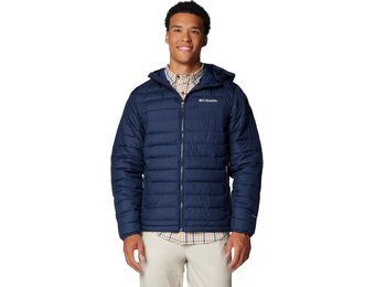 Columbia Powder Lite kapüşonlu erkek montu
