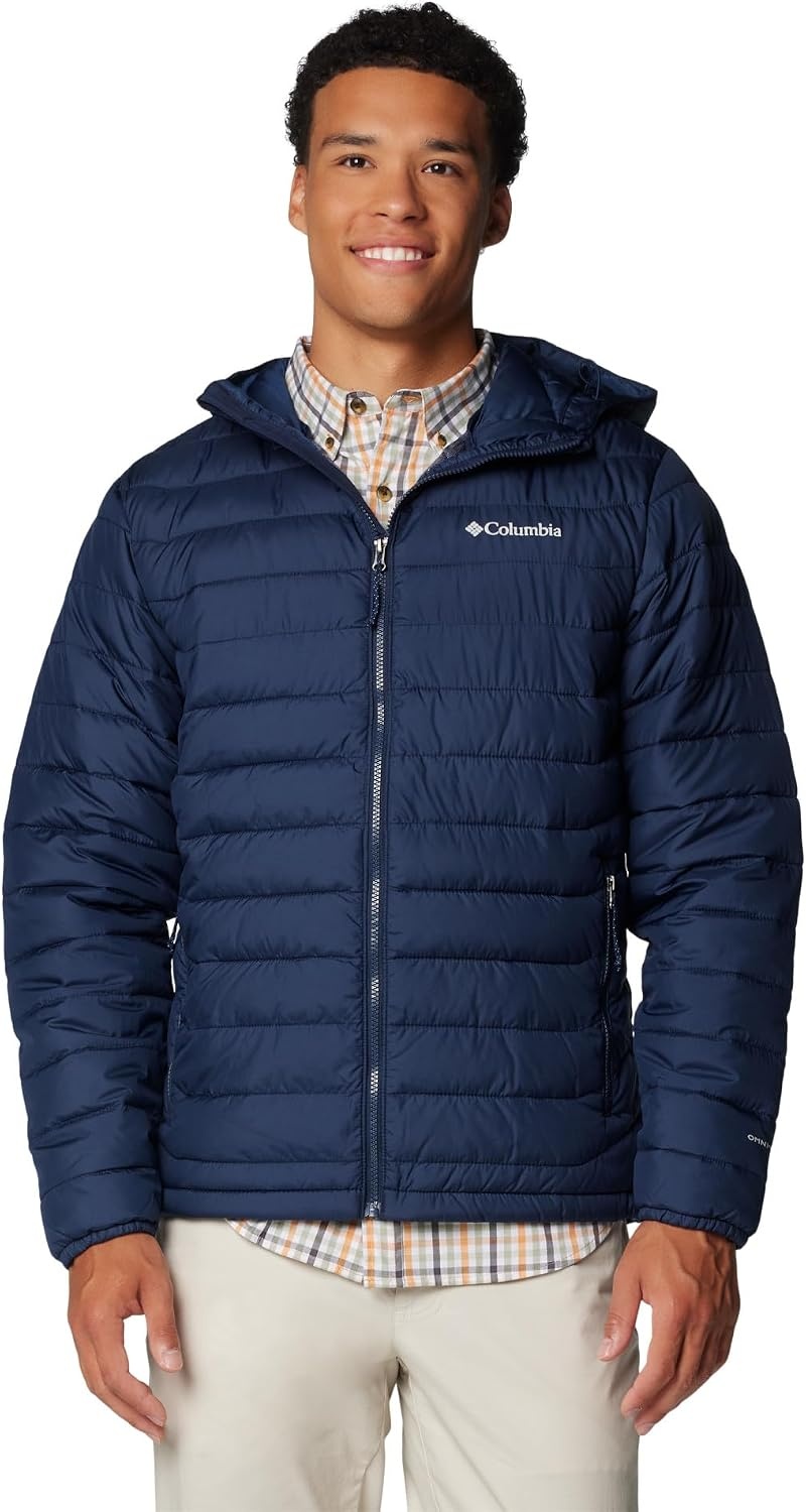 Columbia Powder Lite kapüşonlu erkek montu