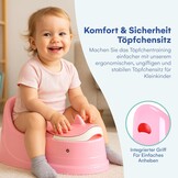 HappyPo Kindertapotje - Ergonomisch en BPA-vrij - 22,5 x 39 x 17 cm - Rosa