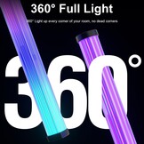 43CM Slimme Lichtbalken, 360° RGBIC Sfeerverlichting met Muziek Sync, Bluetooth App Bediening - Meeslepende Gaming Verlichting voor PC, TV, Kamerinrichting, Geluidsreactieve LED Sfeerverlichting