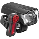 TRELOCK Fietsverlichtingsset LS 480 Lighthammer 80 Lux en LS 740 met remlichtfunctie