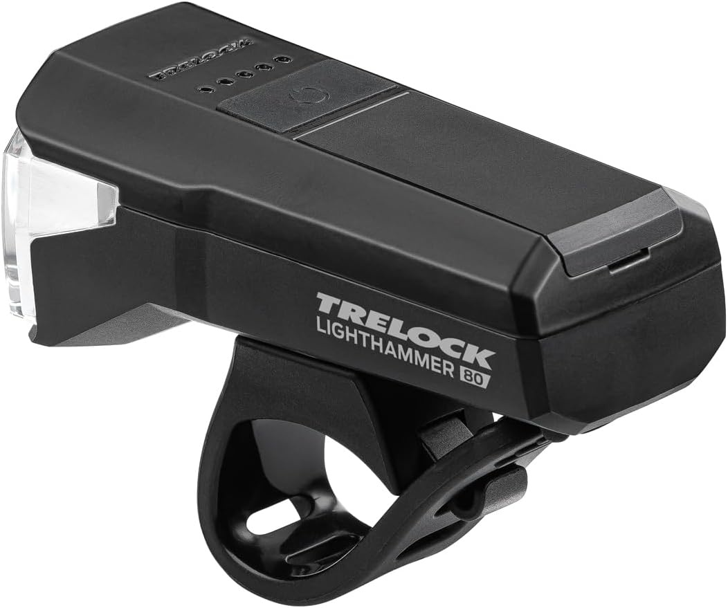 TRELOCK Fietsverlichtingsset LS 480 Lighthammer 80 Lux en LS 740 met remlichtfunctie