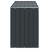 vidaXL Containerberging voor 3 containers 216x81x115cm staal antraciet