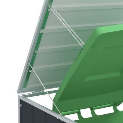 vidaXL Containerberging voor 3 containers 216x81x115cm staal antraciet