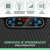 Bluefin Fitness Dubbele Motor 3D Krachtige Trilplaat | Oscillatie, Vibratie + 3D Beweging | Groot Anti-Slip Oppervlakte | Bluetooth Speakers | Verlies Vet & Wordt Sterker vanuit Huis | VK Ontwerp
