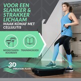 Bluefin Fitness Dubbele Motor 3D Krachtige Trilplaat | Oscillatie, Vibratie + 3D Beweging | Groot Anti-Slip Oppervlakte | Bluetooth Speakers | Verlies Vet & Wordt Sterker vanuit Huis | VK Ontwerp