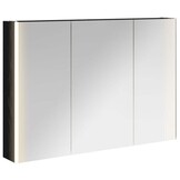vidaXL Badkamer spiegelkast Zwart Eiken 103,5 x 15,5 x 70 cm